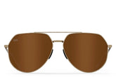 Tangle Free Aviator Hex - Amber Gold Polarized
